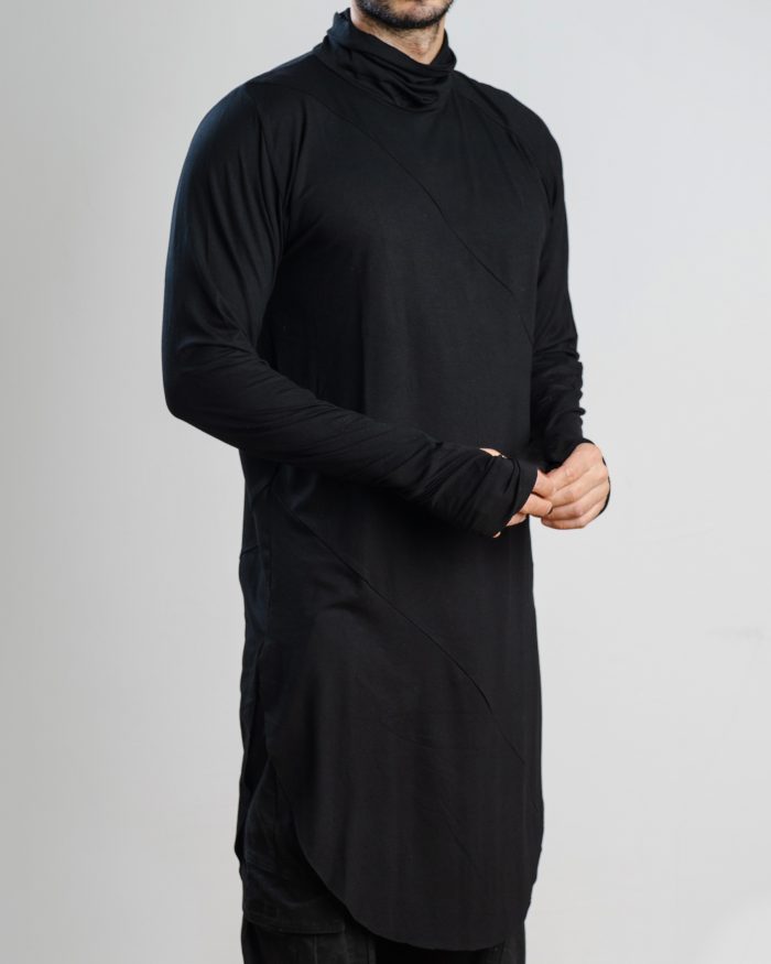 EXE CLOTHING Мъжка дълга блуза в черно