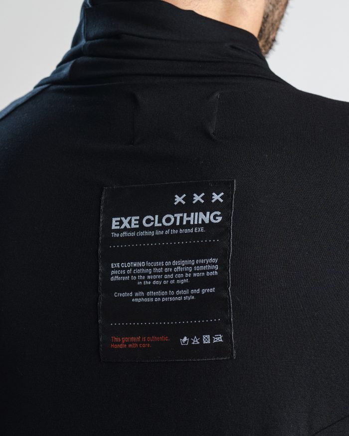 EXE CLOTHING Мъжка дълга блуза в черно