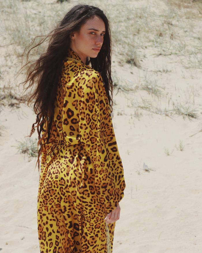 EXE CLOTHING Кимоно с леопардов принт