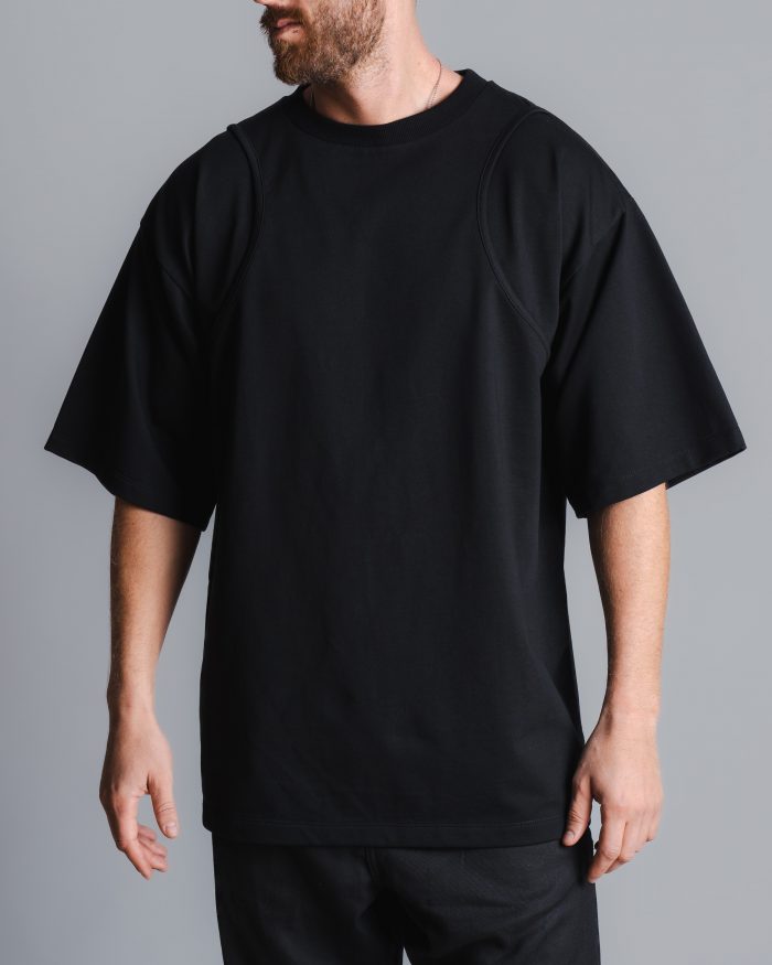EXE CLOTHING черна тениска с принт