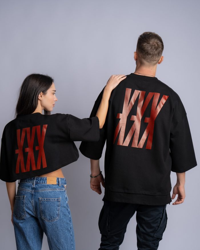 EXE CLOTHING дамска черна тениска